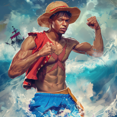 Kylian Mbappé as ‘Luffy’ from One Piece