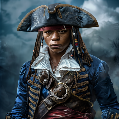Kylian Mbappe Captain Jack Sparrow Portrait