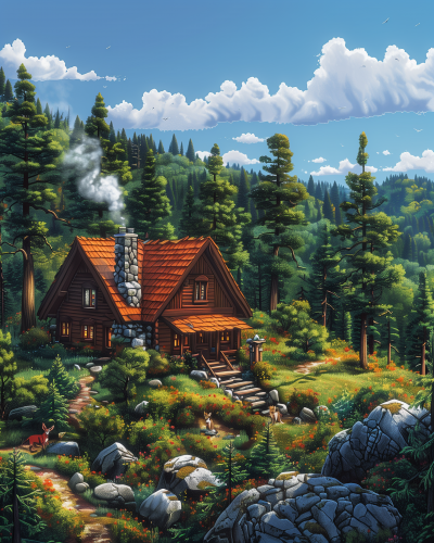 Enchanted Woodland Cabin
