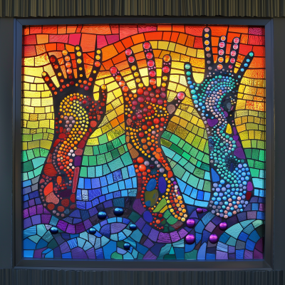 Vibrant Stained Glass Window