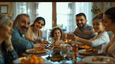 Turkish Family Dinner Gathering