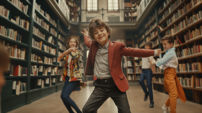 Cinematic School Library Dance