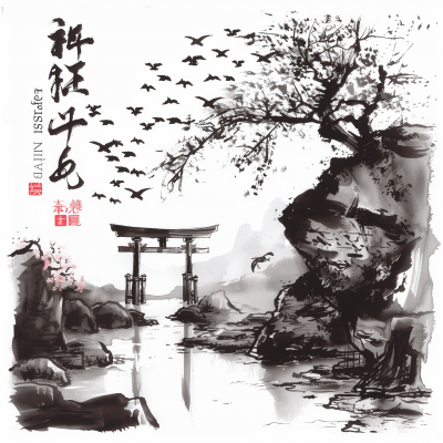 Traditional Japanese Ink Painting