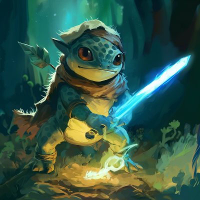 Zelda-inspired monster and light dragon illustration
