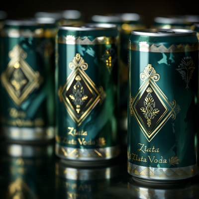 Mineral Water Cans with Grand Design Logo