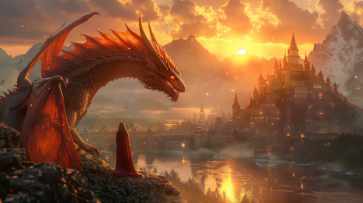 Dragon Castle Sunset