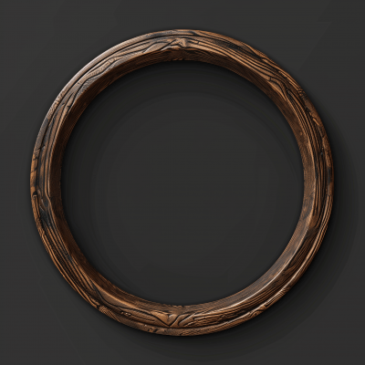 Vintage Wooden Ring Logo