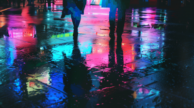Neon reflections