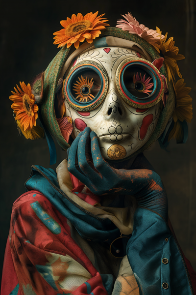 Surrealistic Mask Art