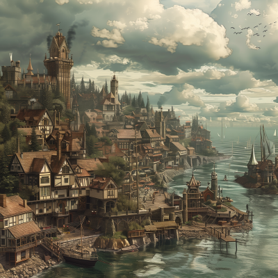 Urban Medieval Fantasy Metropolis