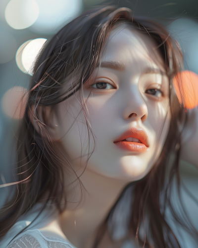 Realistic Korean Female Portrait