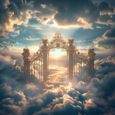 Mystical Sunset Gates