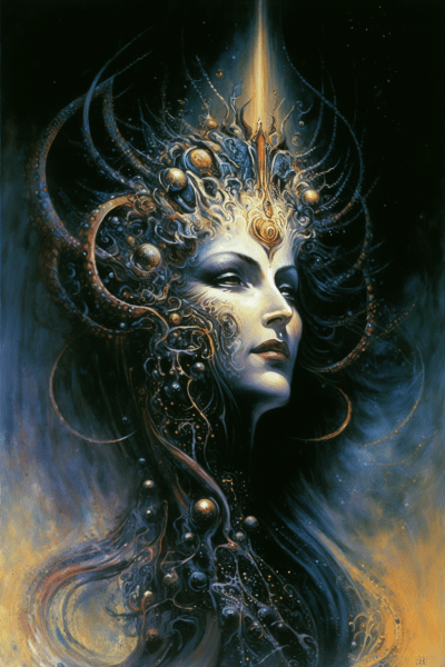 Mystical Cosmic Goddess