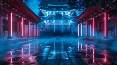 Neon Temple