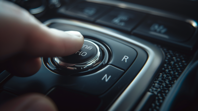 Modern Car Gear Shift Dial