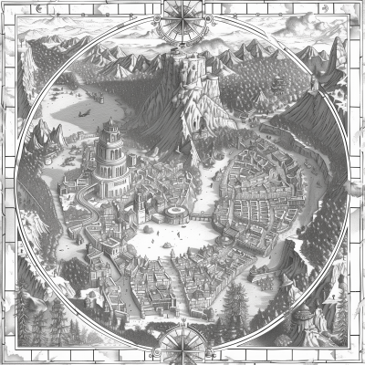 Fantasy City Map