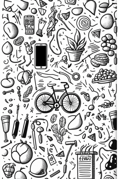 Hand Drawn Doodle Seamless Pattern