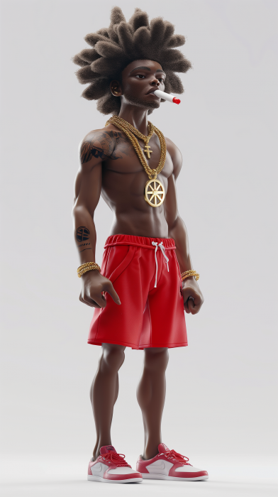 3D African American Male NFT