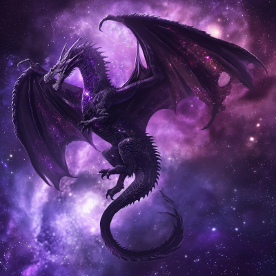 Mystical Dragon in Space