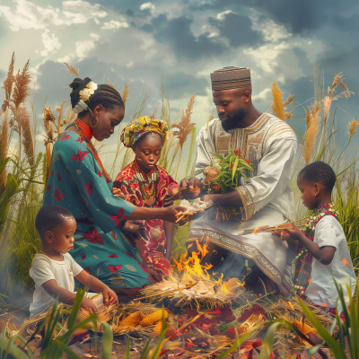 Nigerian Family Spiritual Ritual