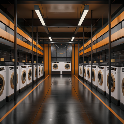 Industrial Laundry Room