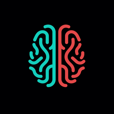 Colorful Split Brain Graphic