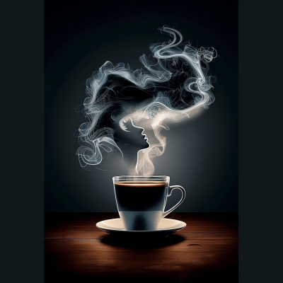 Steamy Coffee Art