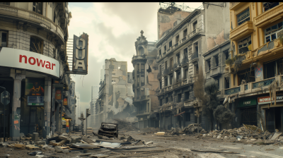 Post-War Rubble City in Buenos Aires