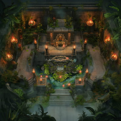 Underground Temple with Frog Altar