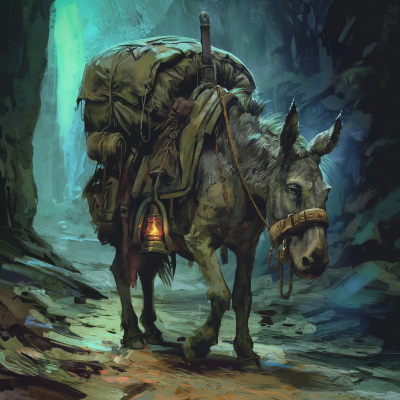Trusty Mule in Underground Dungeon