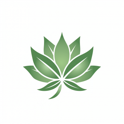 Green Lotus Flower Logo
