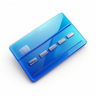 Blue Glass Bank Card