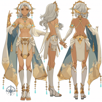 Aphrodite-inspired Character Design