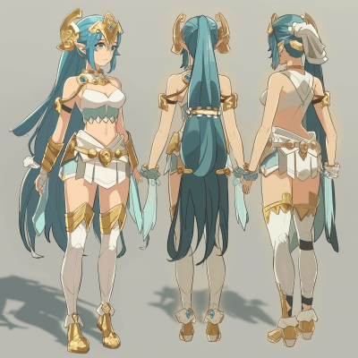 Character Designs Inspired by Zelda Breath of the Wild and Genshin Impact