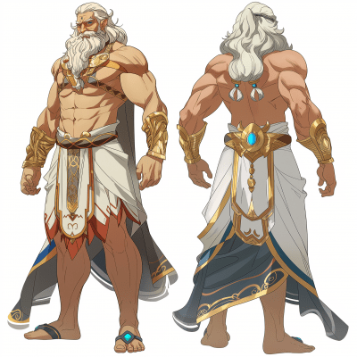 Character Designs for the God Zeus
