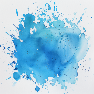 Blue Watercolor Stain