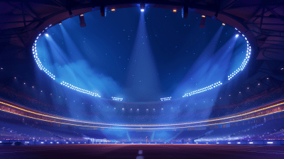 Night Stadium Lights
