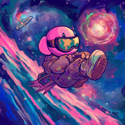 Hip Hop Kirby in Space