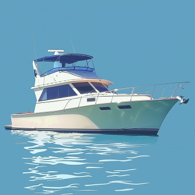 Cartoon Boat Illustration