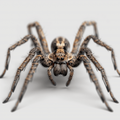 Realistic Spider on Transparent Background