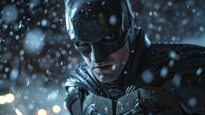 Batman in Snowstorm
