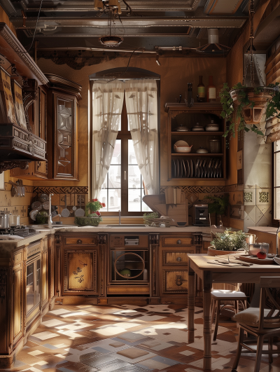 Old Classic Kitchen Painting
