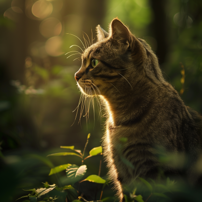 Cat in the Forest