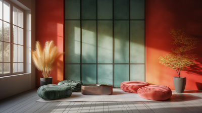 Colorful Minimalist Living Room