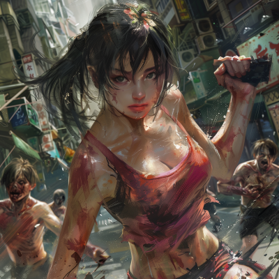 Japanese Fighting Zombies