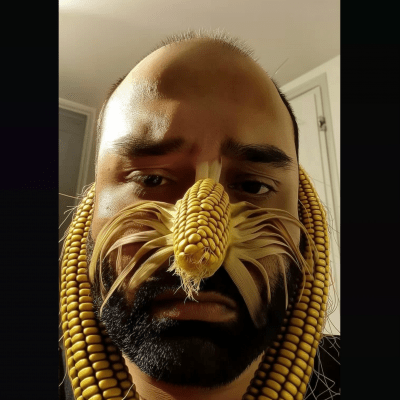 Corn Adorned Face