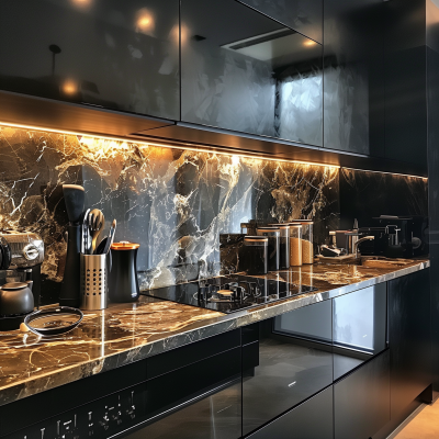 Luxury Dark Kitchen