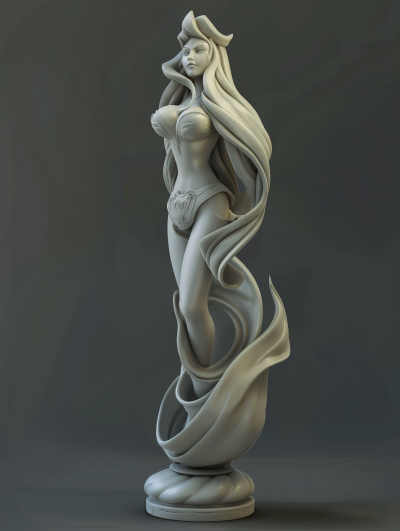 Lady of the Night in ZBrush Style