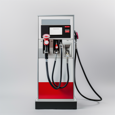 Modern Gasoline Pump in a Clean Photostudio