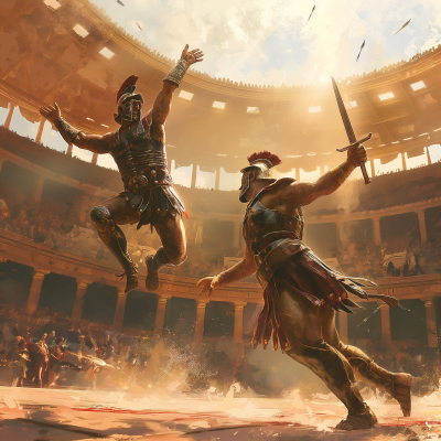 Gladiators in Colosseum